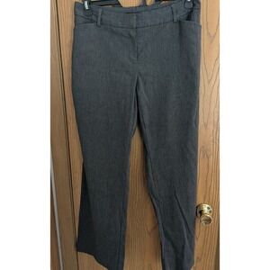 George Dress Pants Charcoal Gray Straight Leg Slacks Trousers 12 Petite Office